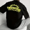 Twisted Teas Graphic T-Shirt - Relaxed Fit, Crew Neck, Round Neckline, Summer Fashion Sports Top, Letter Print, Breathable, Soft, Comfortable, Casual Wear for Adults