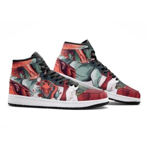 Chinese Red Dragon Sneakers, Cool Custom Shoes