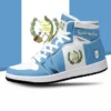 Colorful High Top Sneakers Flag