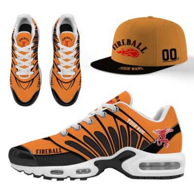 Fireball Custom Name Combo Sneakers And Hat