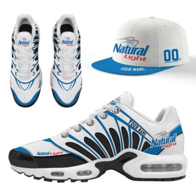 Natural Light Custom Name Combo Sneakers And Hat