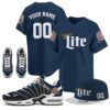 Combo Miller Lite Custom Name Combo Jersey Sneakers And Hat