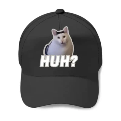 Personalized Huh Cat? Meme Baseball Cap