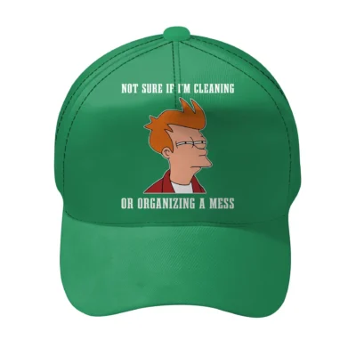 Personalized Futurama Fry, "Not sure if" meme Baseball Cap