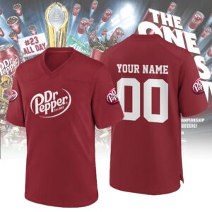 Personalized Dr. Pepper Football Jersey