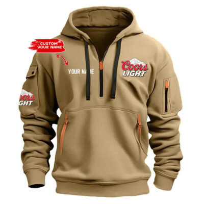 Personalized Coors Light Exclusive Logo Hoodie Half Zipper Hoodie