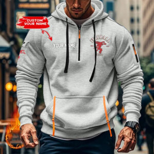 Personalized Fireball Exclusive Logo Hoodie Half Zipper Hoodie