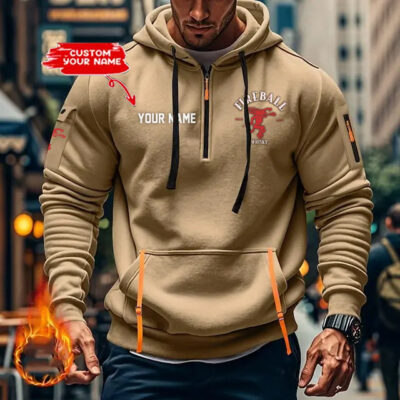 Personalized Fireball Exclusive Logo Hoodie Half Zipper Hoodie