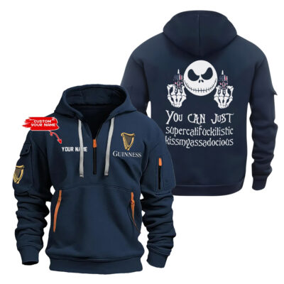 Personalized Guinness Exclusive Logo Hoodie Half Zipper Hoodie