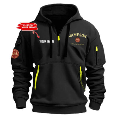 Personalized Jameson Exclusive Logo Hoodie Half Zipper Hoodie