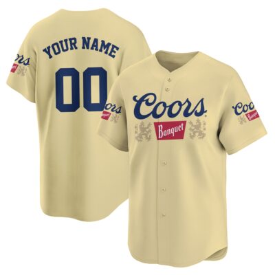 Personalized Coors Banquet Baseball Jersey