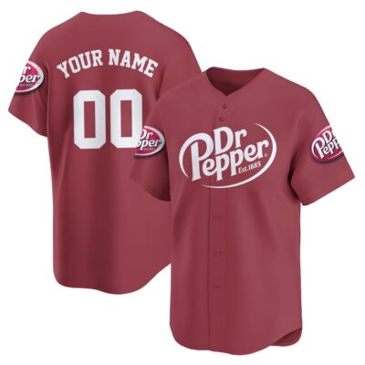 Personalized Dr. Pepper Baseball Jersey