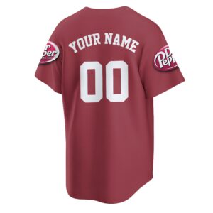 Personalized Dr. Pepper Baseball Jersey