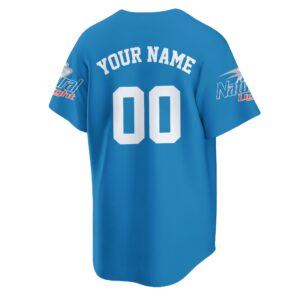 Personalized Natural Light Baseball Jersey - Blue