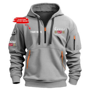 Personalized Coors Banquet Half Zipper Hoodie