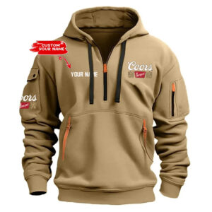 Personalized Coors Banquet Half Zipper Hoodie