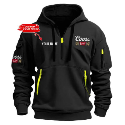 Personalized Coors Banquet Half Zipper Hoodie