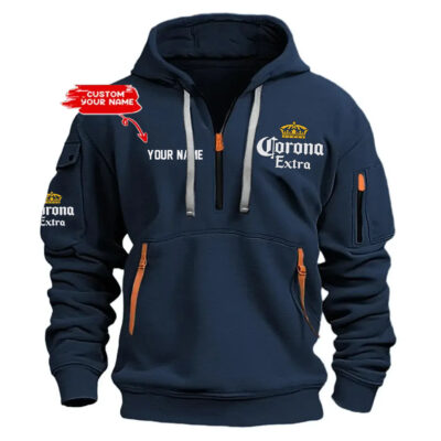 Personalized Corona Extra Half Zipper Hoodie