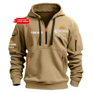 Personalized Corona Extra Half Zipper Hoodie