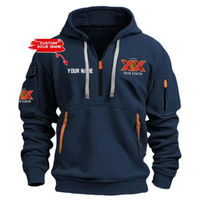 Personalized Dos Equis Half Zipper Hoodie