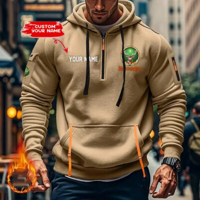 Personalized Jägermeister Half Zipper Hoodie