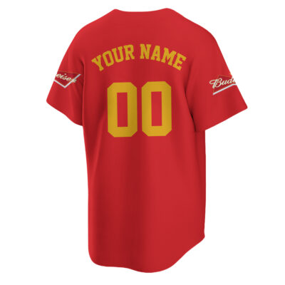 Personalized Budweiser Baseball Jersey