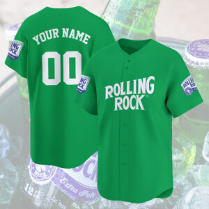 Personalized Rolling Rock Baseball Jersey