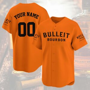 Personalized Bulleit Bourbon Baseball Jersey