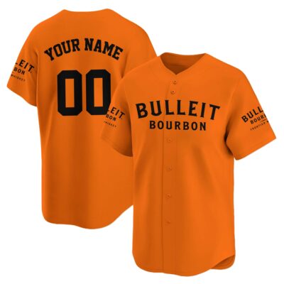 Personalized Bulleit Bourbon Baseball Jersey