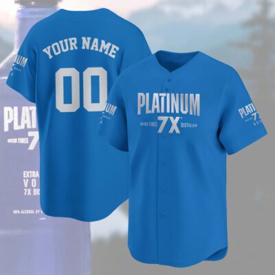 Personalized Platinum 7X Baseball Jersey