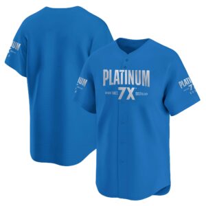 Personalized Platinum 7X Baseball Jersey