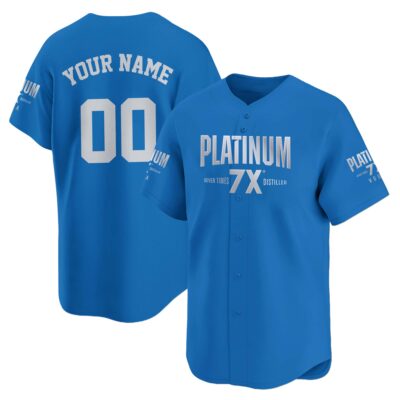 Personalized Platinum 7X Baseball Jersey