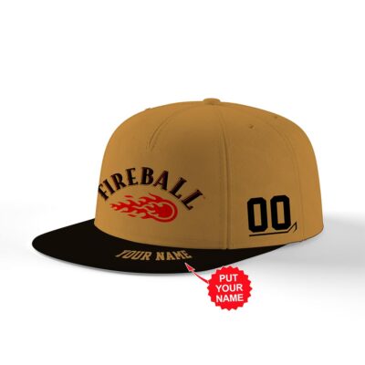 Personalized Fireball Snapback Hat