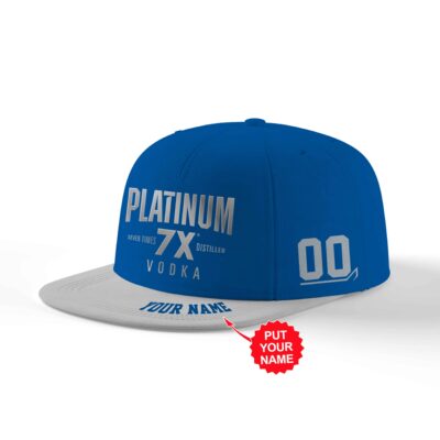 Personalized Platinum 7X Snapback Hat