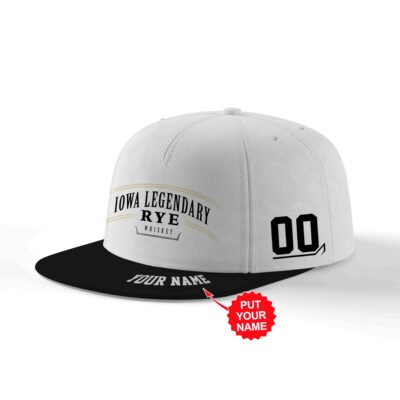 Personalized Iowa Legendary Rye Snapback Hat