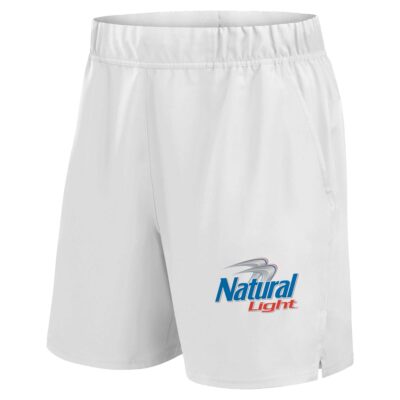 Natural Light Baseball Shorts - White