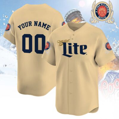 Personalized Miller Lite Baseball Jersey