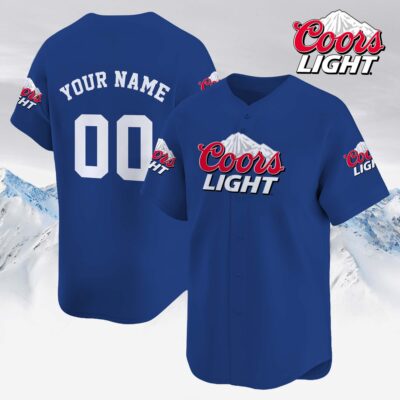 Personalized Coors Light Baseball Jersey