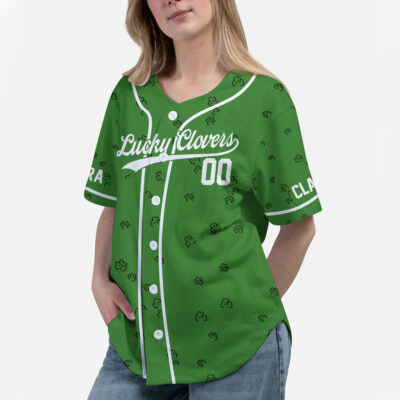 Personalized Into the Clovers- St. Patrick's Day, Baseball Jersey