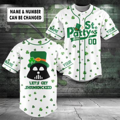 Personalized Let's Get Shamrocked St. Patrick's Day, Baseball Jersey