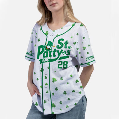 Personalized Let's Get Shamrocked St. Patrick's Day, Baseball Jersey