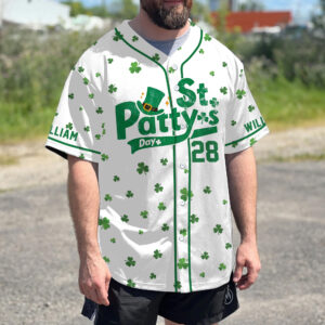 Personalized Let's Get Shamrocked St. Patrick's Day, Baseball Jersey