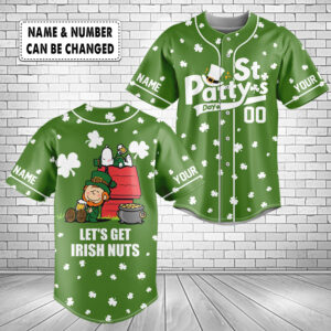 Personalized Irish Nuts- St. Patrick's Day, Baseball Jersey