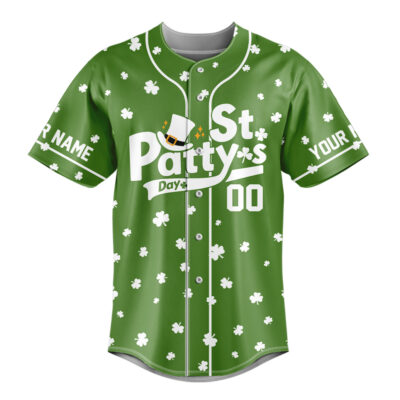 Personalized Irish Nuts- St. Patrick's Day, Baseball Jersey