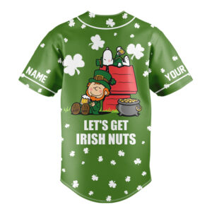 Personalized Irish Nuts- St. Patrick's Day, Baseball Jersey