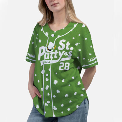 Personalized Irish Nuts- St. Patrick's Day, Baseball Jersey