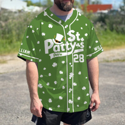 Personalized Irish Nuts- St. Patrick's Day, Baseball Jersey