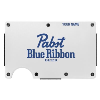 Personalized Pabst Blue Ribbon Metal Card Holder