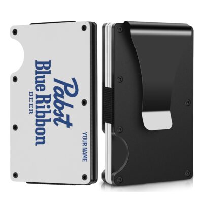 Personalized Pabst Blue Ribbon Metal Card Holder