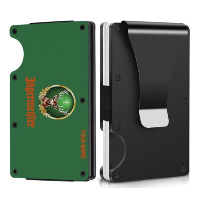 Personalized Jagermeister Metal Card Holder